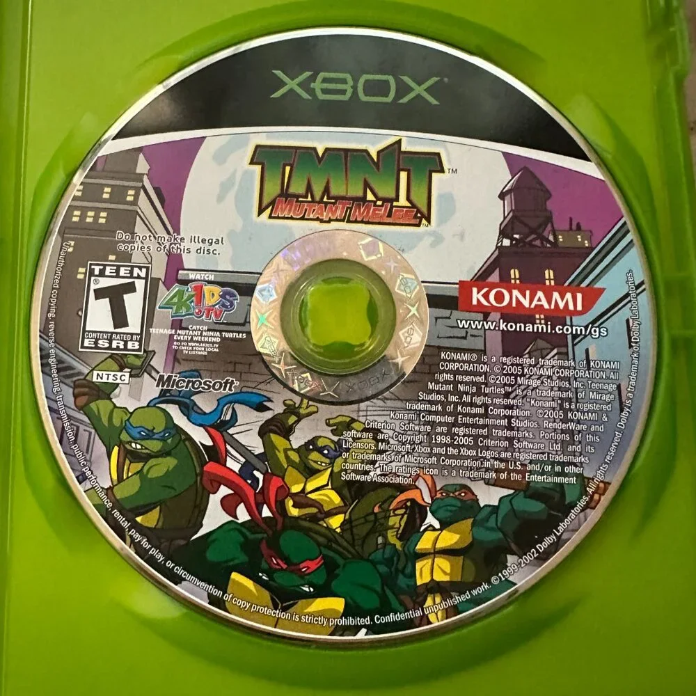 TMNT Mutant Melee (Microsoft Xbox, 2005) CIB! Complete w/ Manual Tested Working